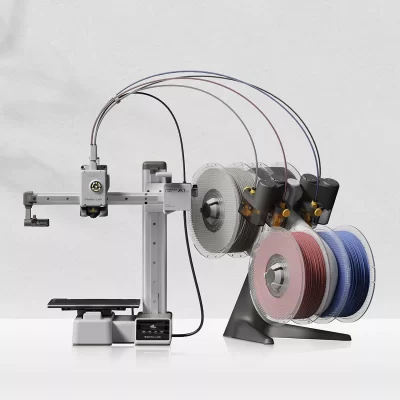 Impresora 3D Bambu Lab A1 Mini Combo en funcionamiento