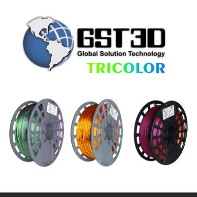 Filamento Tricolor SILK GST3d, rollo de 1kg